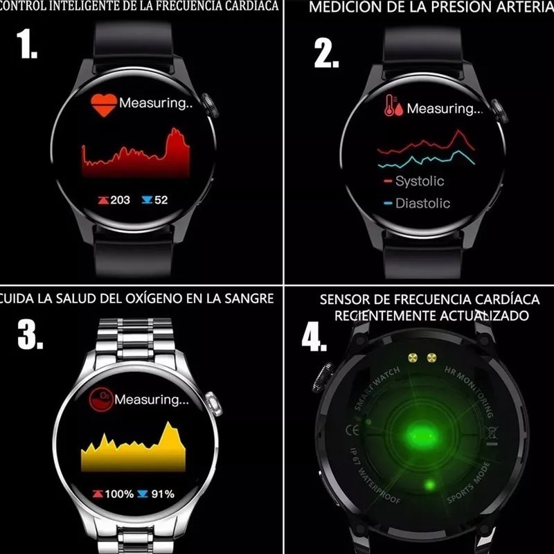 Smartwatch À Prova D'água Ip68 Smart Bluetooth Spor - Imagem 9