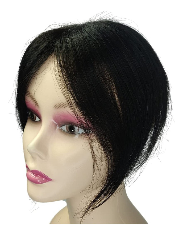 Peruca De Cabelo Humano Topper, Moldada Na Frente E - Imagem 9