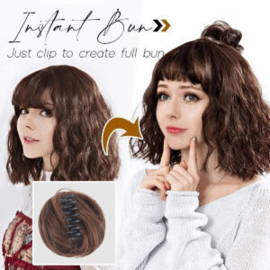 Bagunçado Bun Fácil Clipe Peruca Agarrando Clipe Hairhair Cu