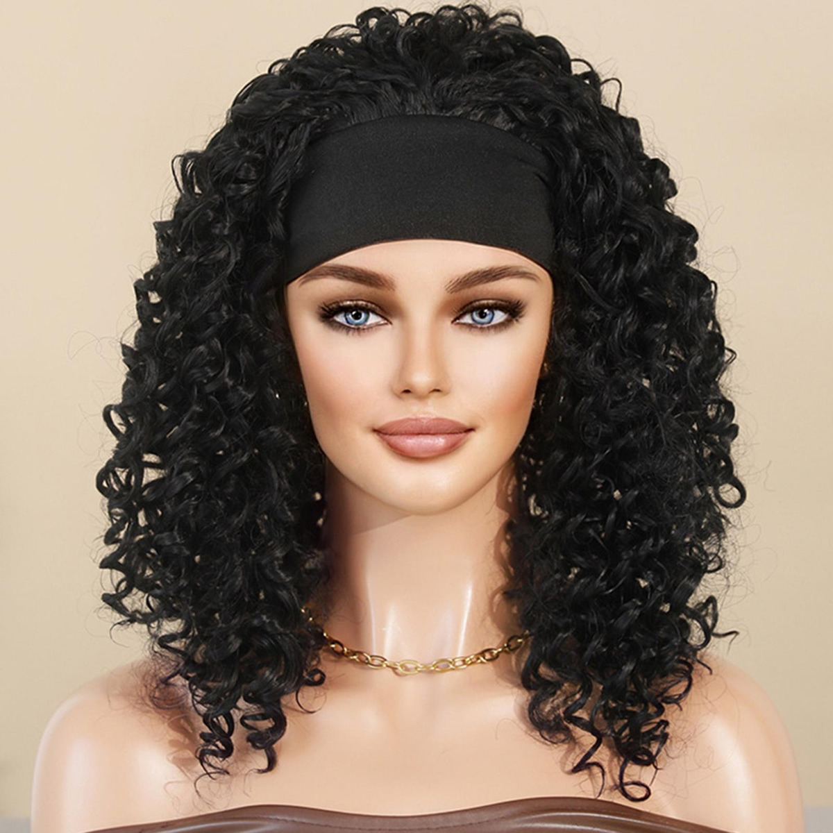 Peruca Preto Branco Mulheres Perucas Rede De 46-55cm - Imagem 9