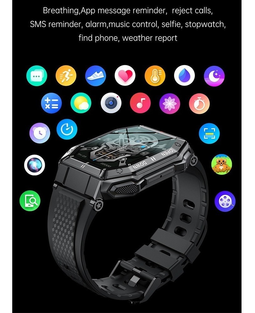 Smartwatch Para Esportes Ao Ar Livre Para Homens. - Imagem 12