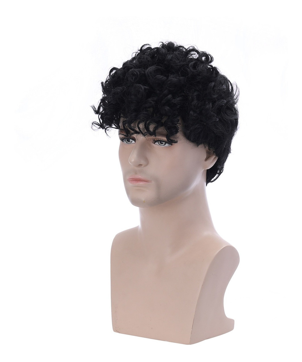Peruca De Cabelo Curto Cabelo Curto Fibra Química Peruca Cap - Imagem 9