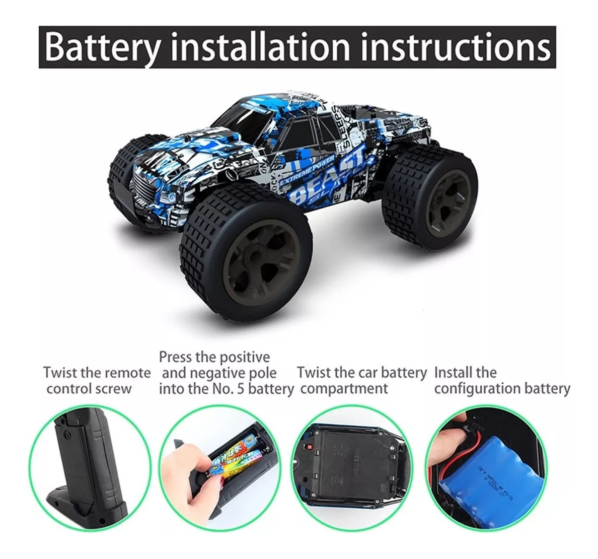 X 1:20 2wd Alta Velocidade Ab49 Rc Racing Rc Racer Gte4ee - Imagem 3