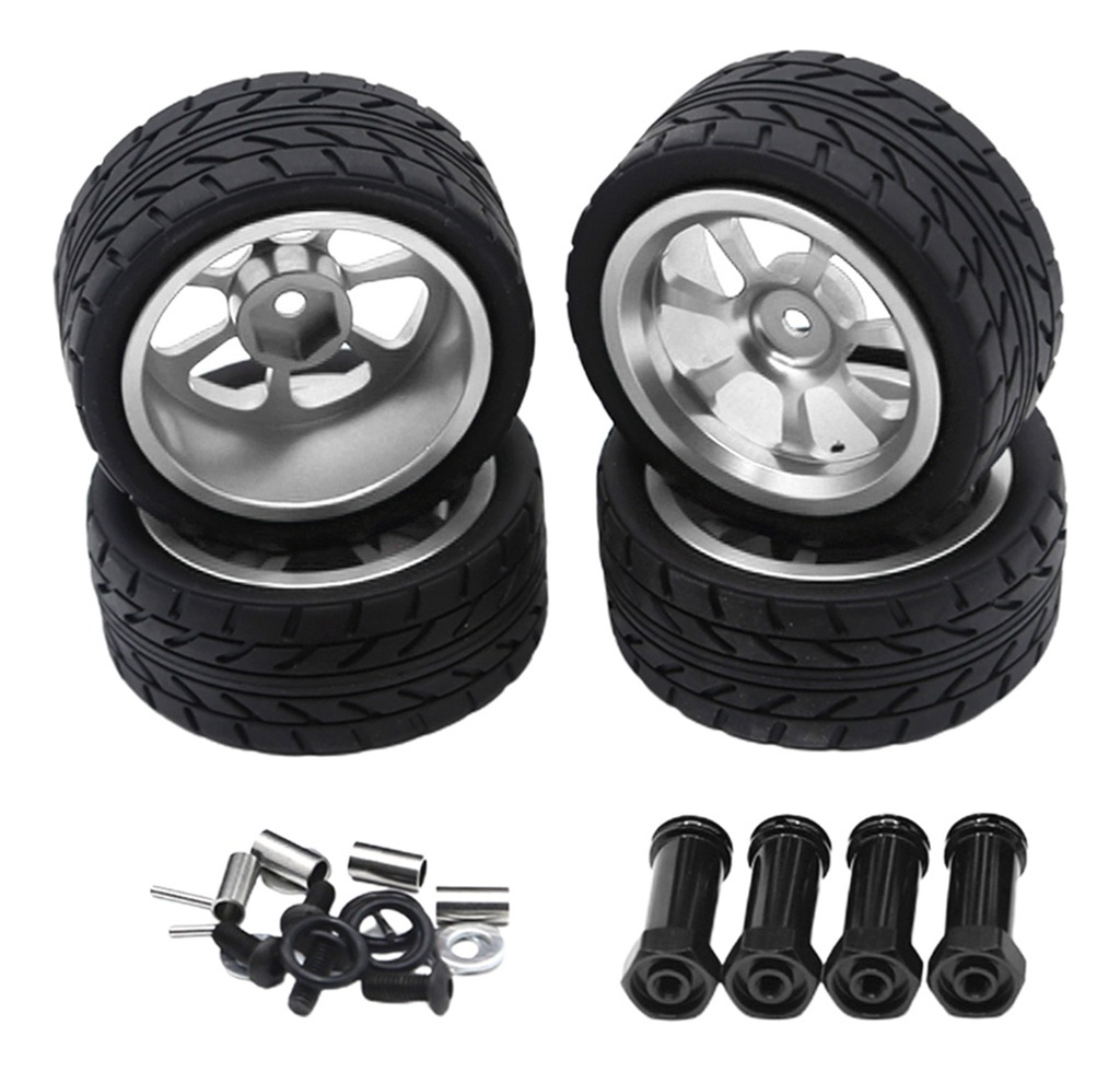 4 Peças 1/14 Rc Car Pneus Para Wltoys 144001 Com 12mm - Imagem 12