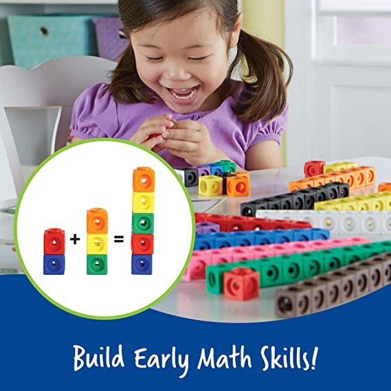 Number Blocks Mathlink Cubes100pcs +enviar Adesivos - Imagem 10