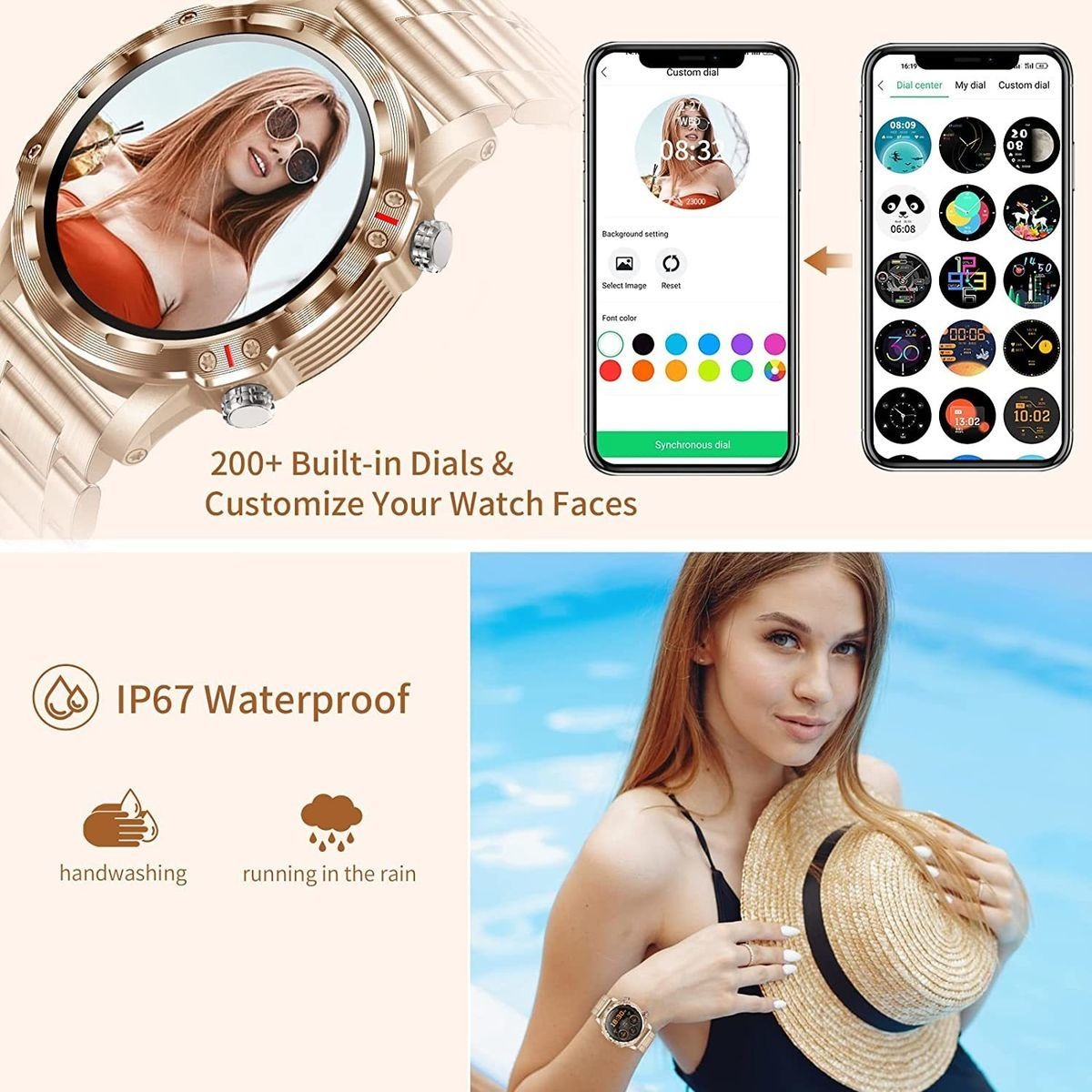 Rastreador De Fitness Smart Watch (faça/resposta Chamada) Pa - Imagem 18