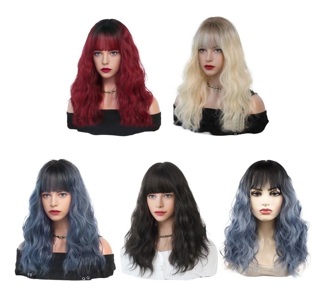 Perucas Vermelhas Para Mulheres Peruca Ondulada Wigfashion S - Imagem 10
