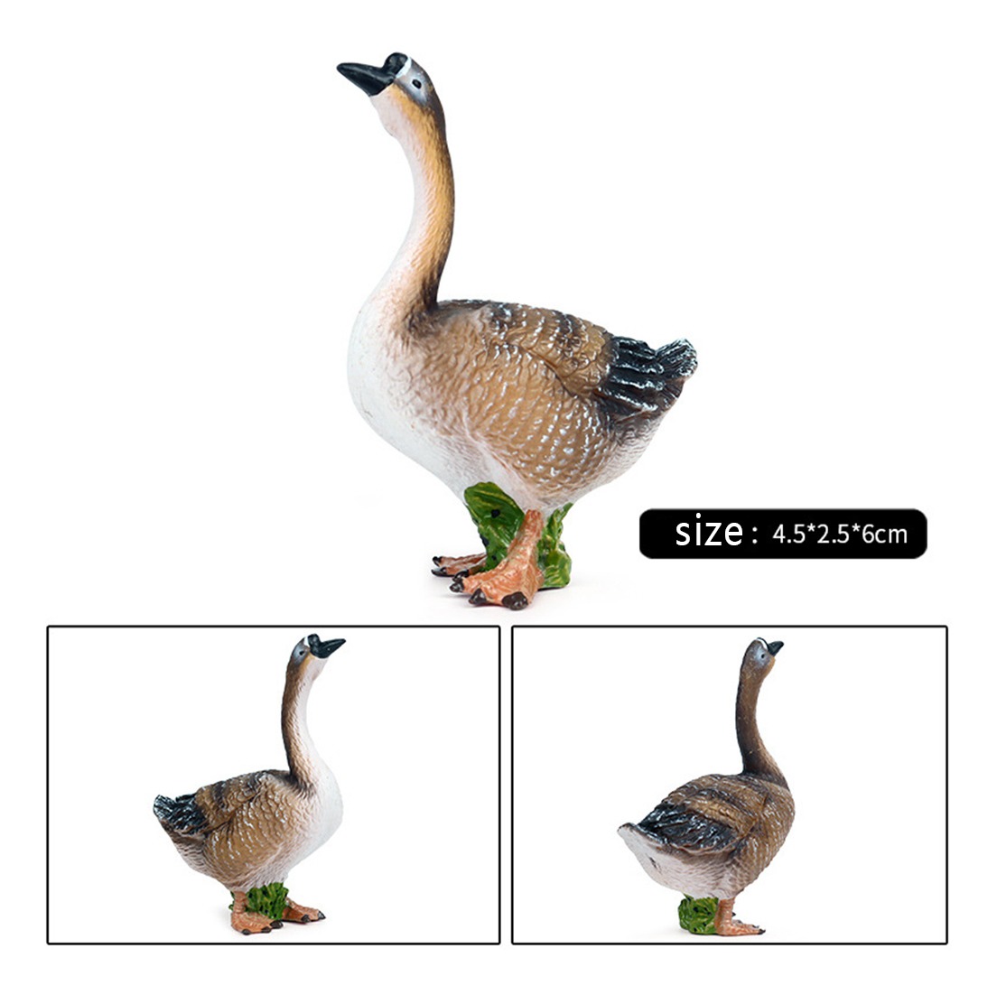 Wilflife Modelo Ganso Conjunto Modelo Animal Figura Presente - Imagem 8