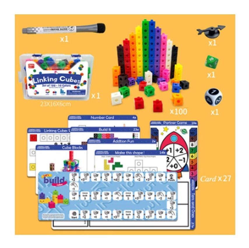 Cubo Matemático De Blocos De Construção Educacional Infantil