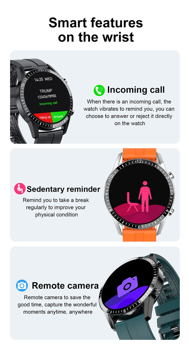 Para Xiaomi iPhone Smartwatch Homens Mulheres Pulseira À Pro - Imagem 4