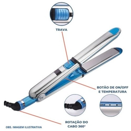Prancha Nano Titanium Pro - Liso Extremo - 2 Em 1 - Imagem 3