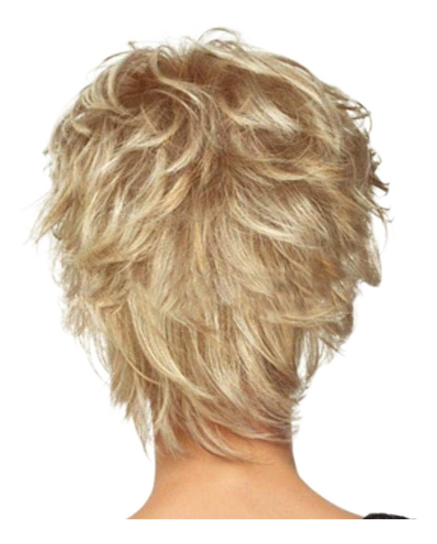 Peruca Cheia Franja Peruca Curta Peruca Curta Curly Estilo C - Imagem 5