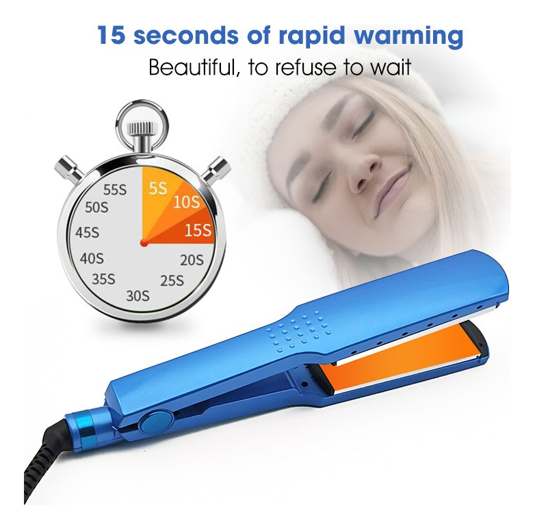 Alisador De Cabelo Molhado E Seco Blue Nano Titanium - Imagem 7