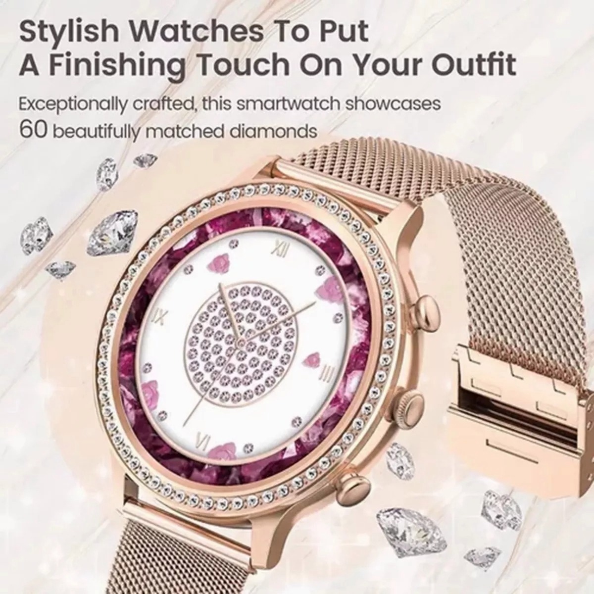 Para Xiaomi Huawei Smartwatch Ladies Sports Blu - Imagem 6