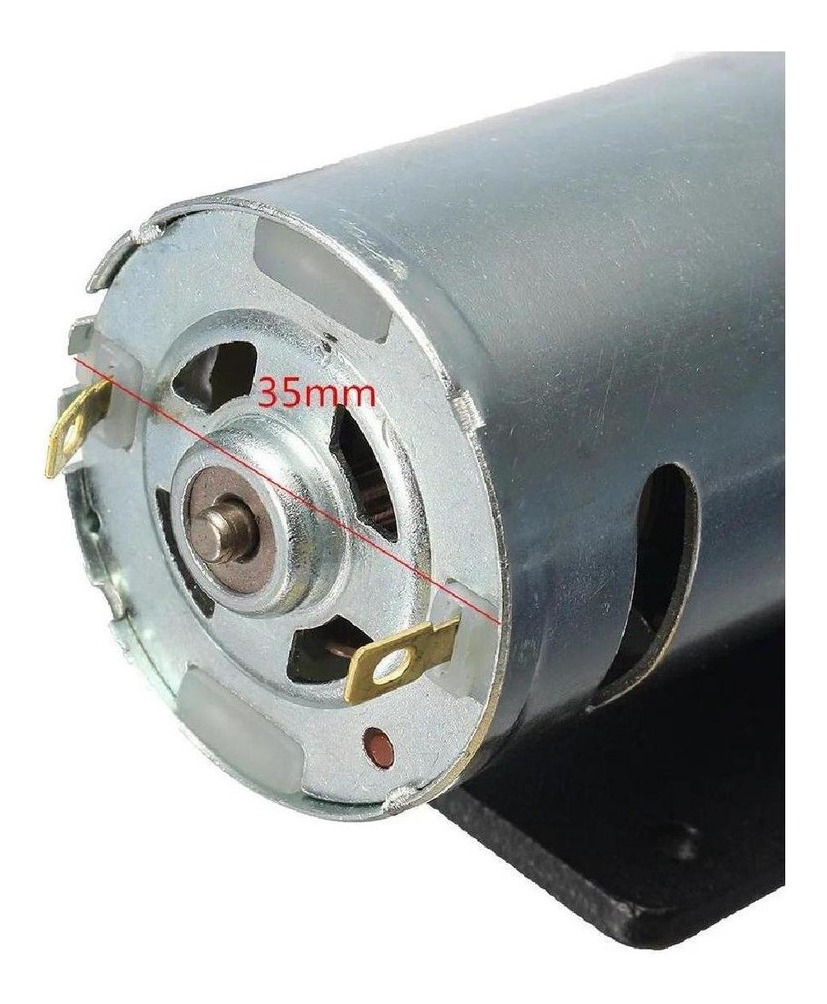 Dc 12v-36v Prensa De Torno 555 Motor Com Taladro Manual Em M - Imagem 3