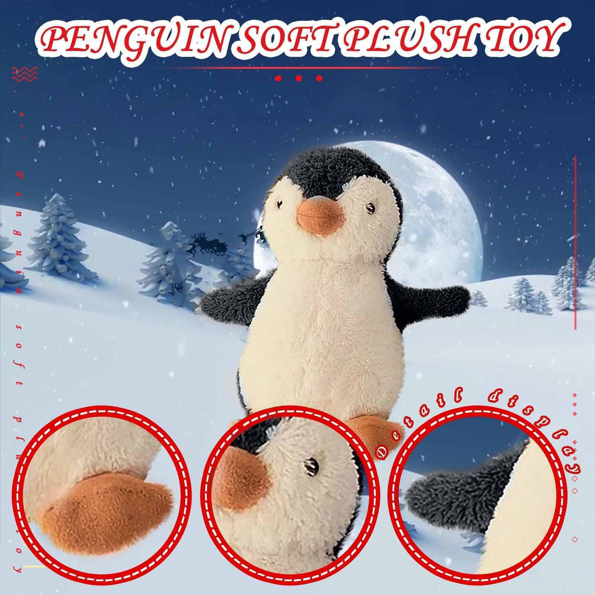 Boneca Pinguim Pinguim Bebê Brinquedos De Pelúcia Infantil A - Imagem 2