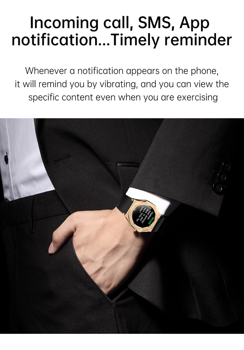 Smartwatch Relógio Kumi Gw20 Caixa Metal Ipx7 À Prova D'água - Imagem 10
