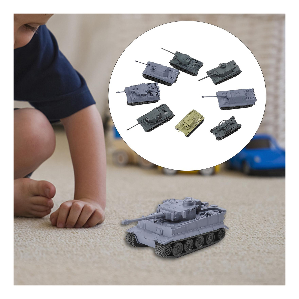 16 Peças 1:72 Kits De De Modelo De Natal Infantil - Imagem 3