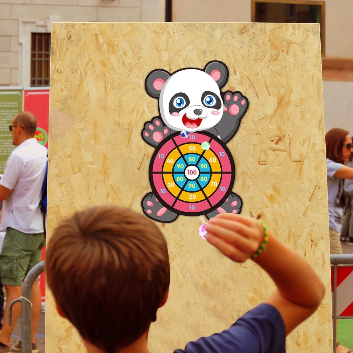 Um Tabuleiro De Dardos Infantil Ao Alvo Sticky Ball Self-adh - Imagem 16