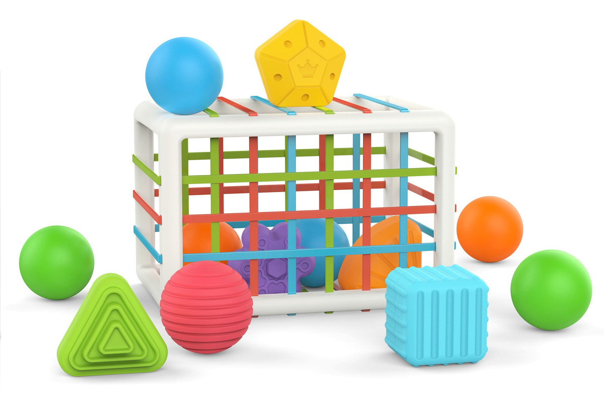 Cubo Sensorial De Habilidades Motoras Montessori Toy Brinque - Imagem 6