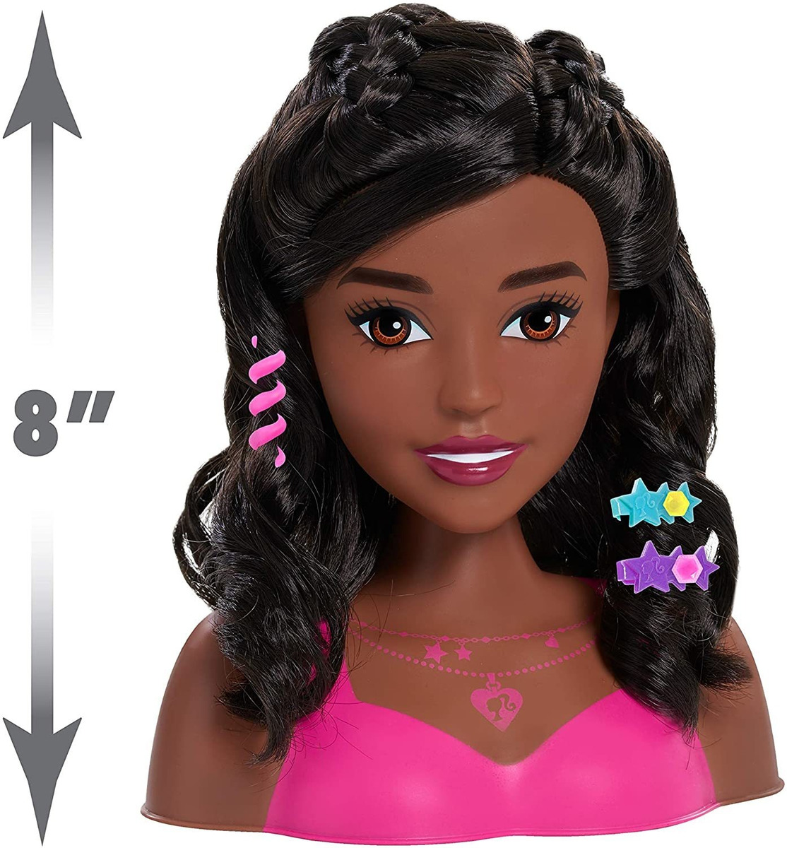 Barbie Fashionistas 8 Polegadas Styling Head Cabelo Preto 20 - Imagem 5