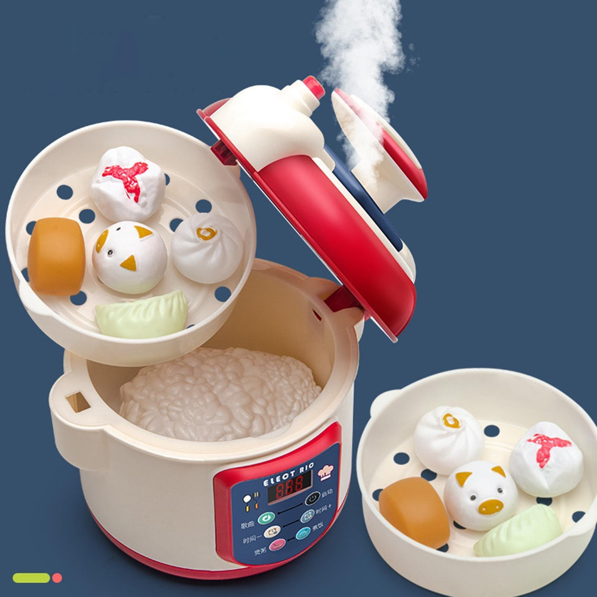 25 Peças De Cozinha Brinquedo Panela De Arroz Infantil - Imagem 9