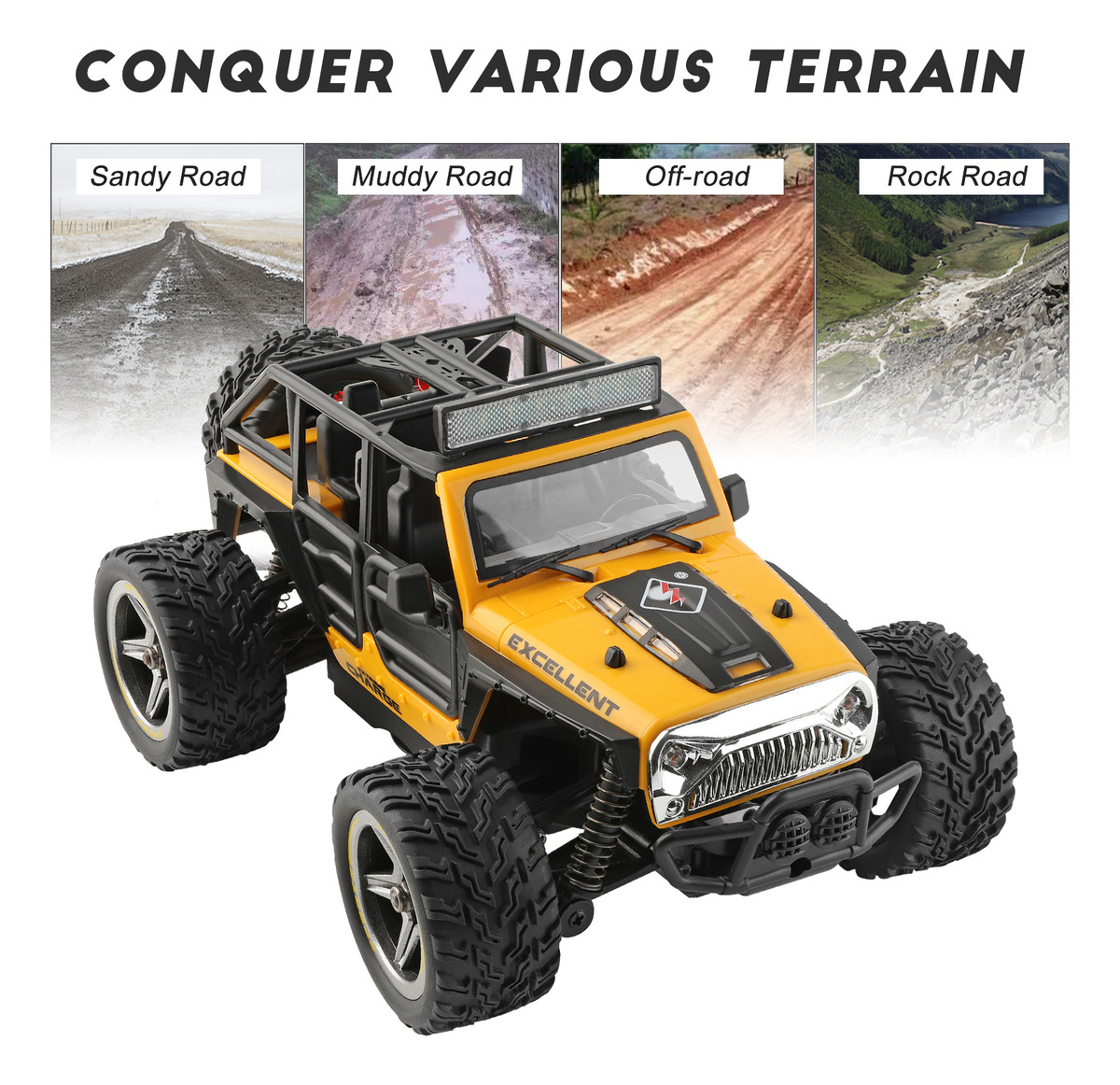 Carro Rc Off-road Carro Caminhão De Curta Duração 22 Km/h - Imagem 7