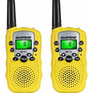 Rádio Walkie Talkie Com Faixa Infantil, Amarelo