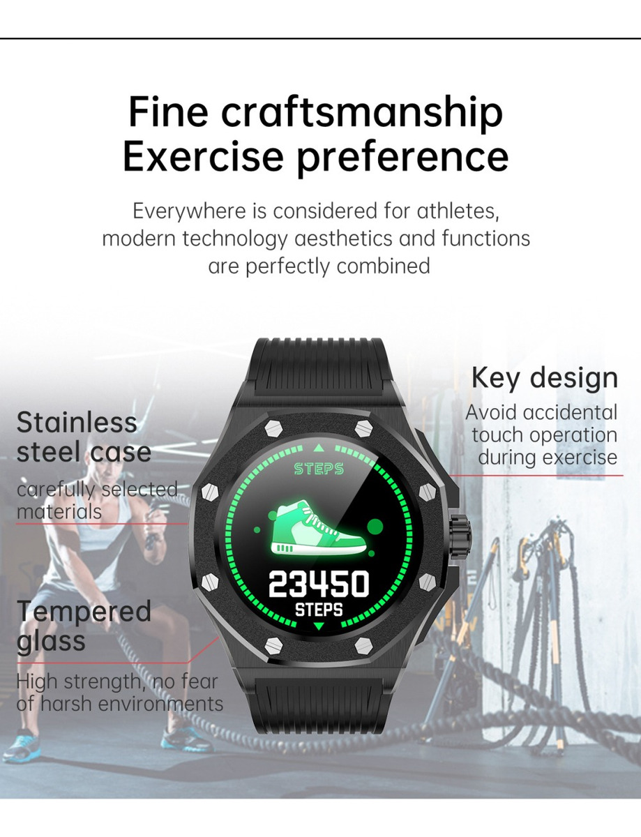 Smartwatch Relógio Kumi Gw20 Caixa Metal Ipx7 À Prova D'água - Imagem 16