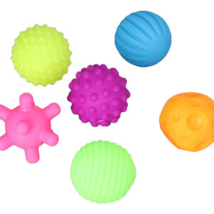 Bola Sensorial Texturizada, 6 Peças, Conjunto Infantil, Dive