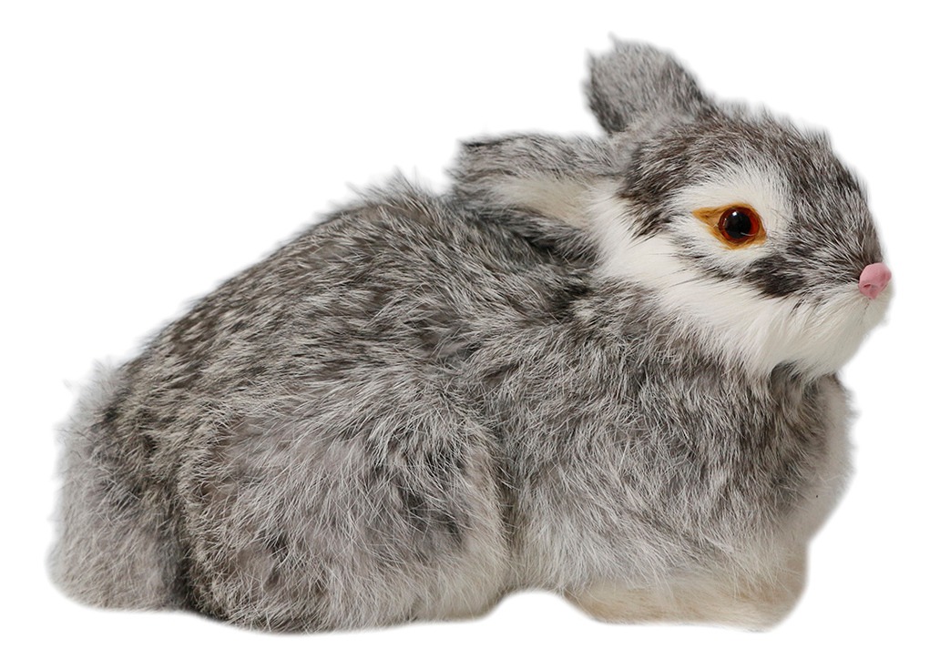 Pelúcia De Coelhos Realistas Modelo De Simulação 22cm - Imagem 17