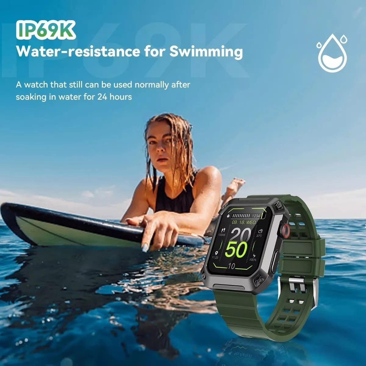 Smartwatch Militar Masculino (atender/ligar) - Imagem 6
