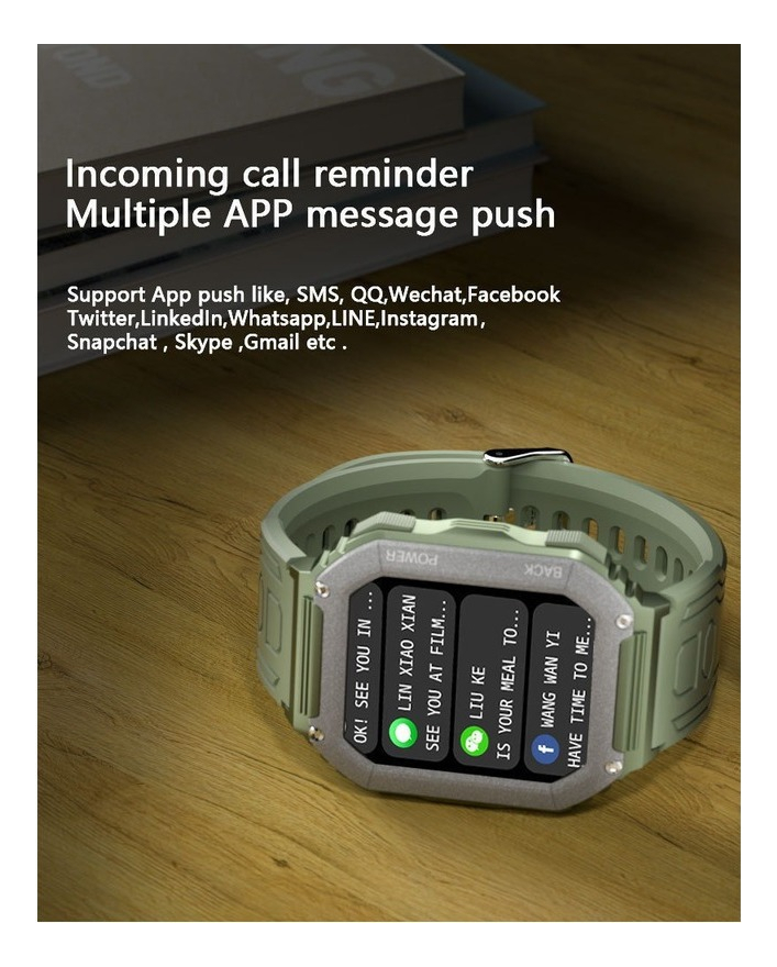 Smartwatch Masculino Para Esportes Militares Táticos - Imagem 4