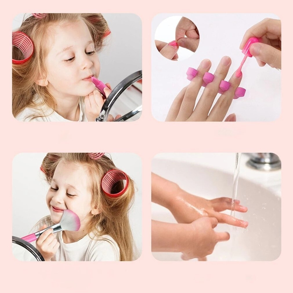 Kit De Maquiagem Infantil E Itens De Beleza Para Crianças - Imagem 10