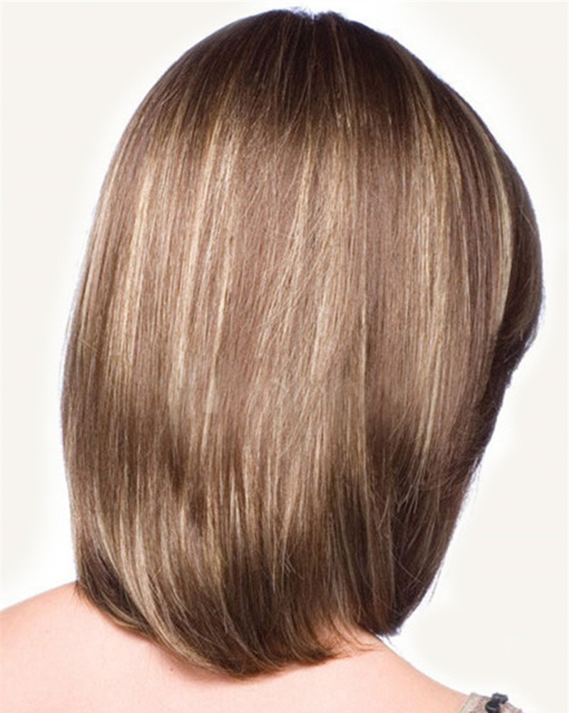 Perucas Cheias Do Cabelo Humano Do Laço De Bob Das Perucas - Imagem 2