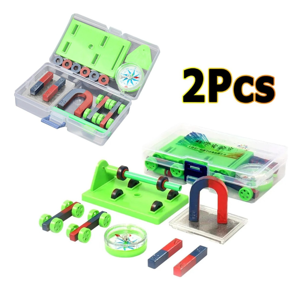 Kit De Experimentos De Ciências Físicas Con Imanes 2 Peças