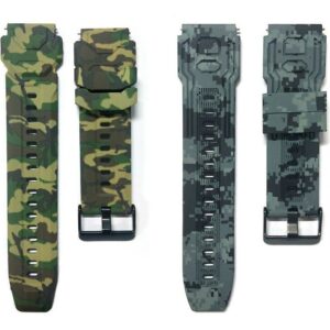 Relógio De Silicone De 2 Pulseiras Smartwat Militar C20 Camu