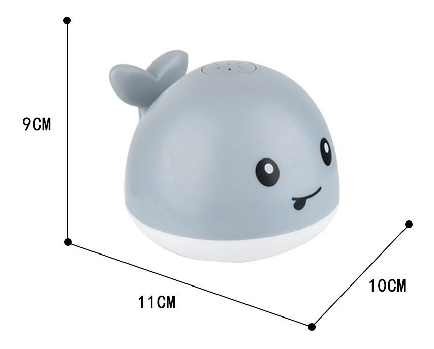 Brinquedos De Banho De Baleia Reação De Água Piscando 1pc - Imagem 6