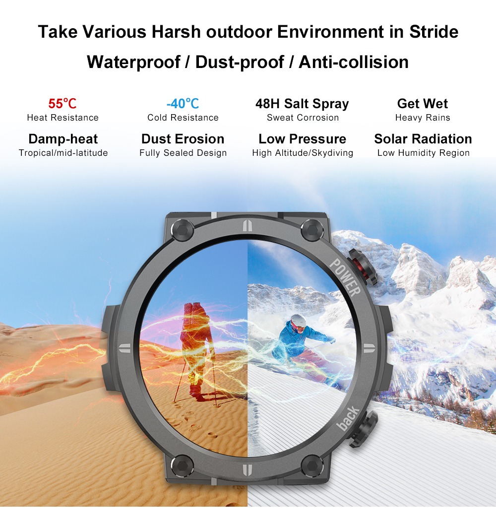 Smartwatch Para Esportes Ao Ar Livre Lokmat Raptor - Imagem 6