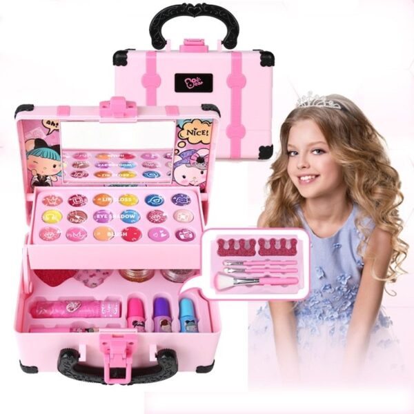 Meninas jogar maquiagem princesa brinquedos kit de maquiagem para
