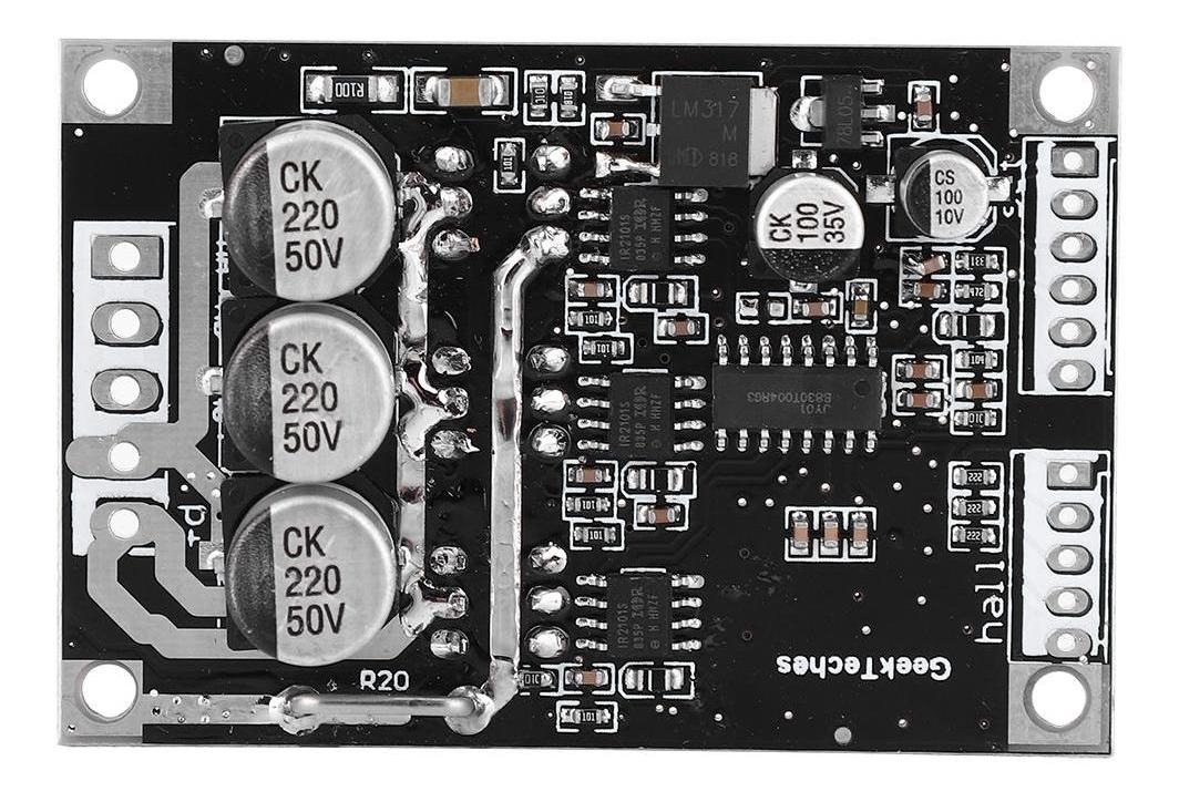 Dc 12v-36v 15a 500w Brushless Motor Controlador Hall Bldc Dr - Imagem 2