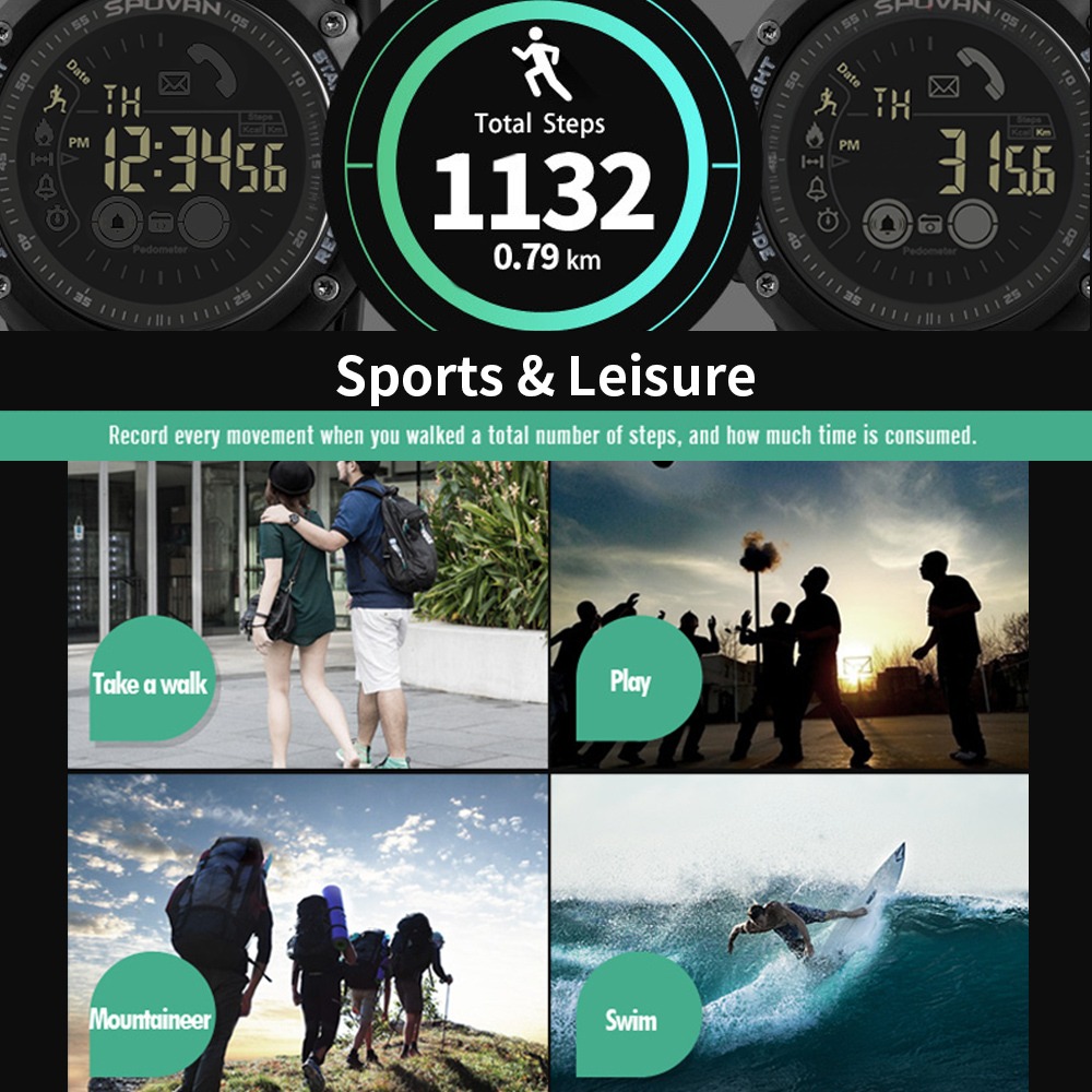 Relógio Esportivo Inteligente Digital Para Uso Externo Mascu - Imagem 4