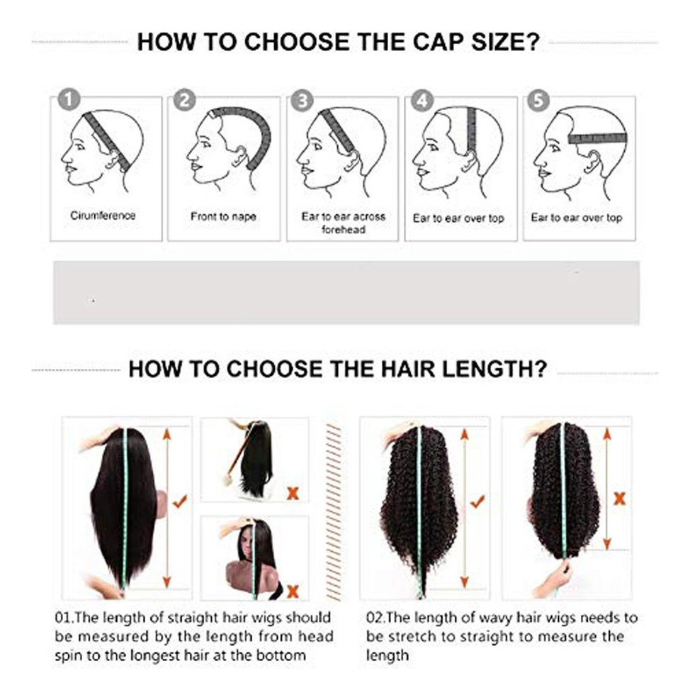 N 24curly Cabelo Perucas Do Laço Perucas Humanas Do Cabelo E - Imagem 8
