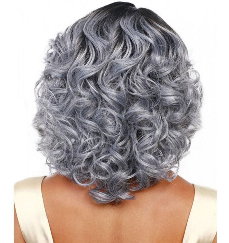 Peruca Cheia Peruca Curta Peruca Curta Curly Styling Peruca - Imagem 2