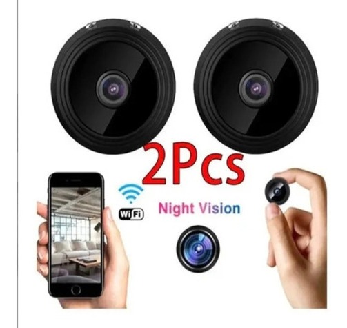 Mini Câmera Espiã Ip Wifi A9 Portátil Magnético 2 Peças - Imagem 8