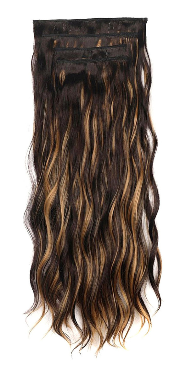Peruca Feminina, Cabelo Comprido Encaracolado, Ondulado De Á - Imagem 9