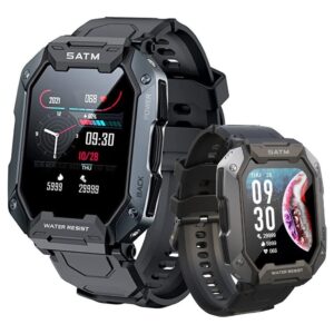 Relógio Smartwatch Militar Impermeável Esporte Anti Impacto