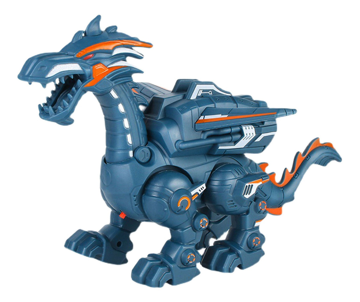 Andando Elétricos Crianças Dragão Brinquedos Robô Azul