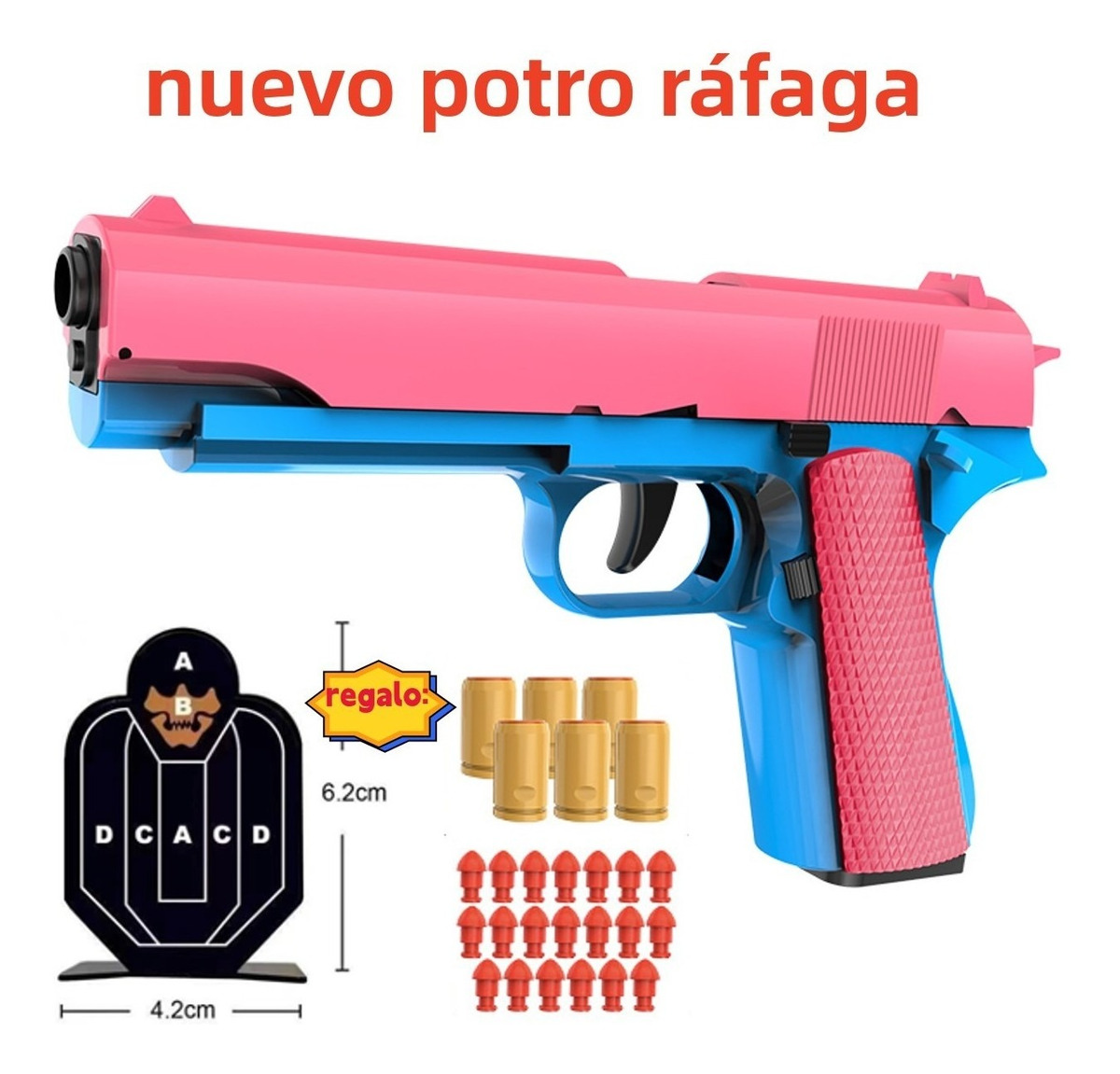 Repetindo A Arma De Brinquedo Infantil Colt Com Alvo - Imagem 13