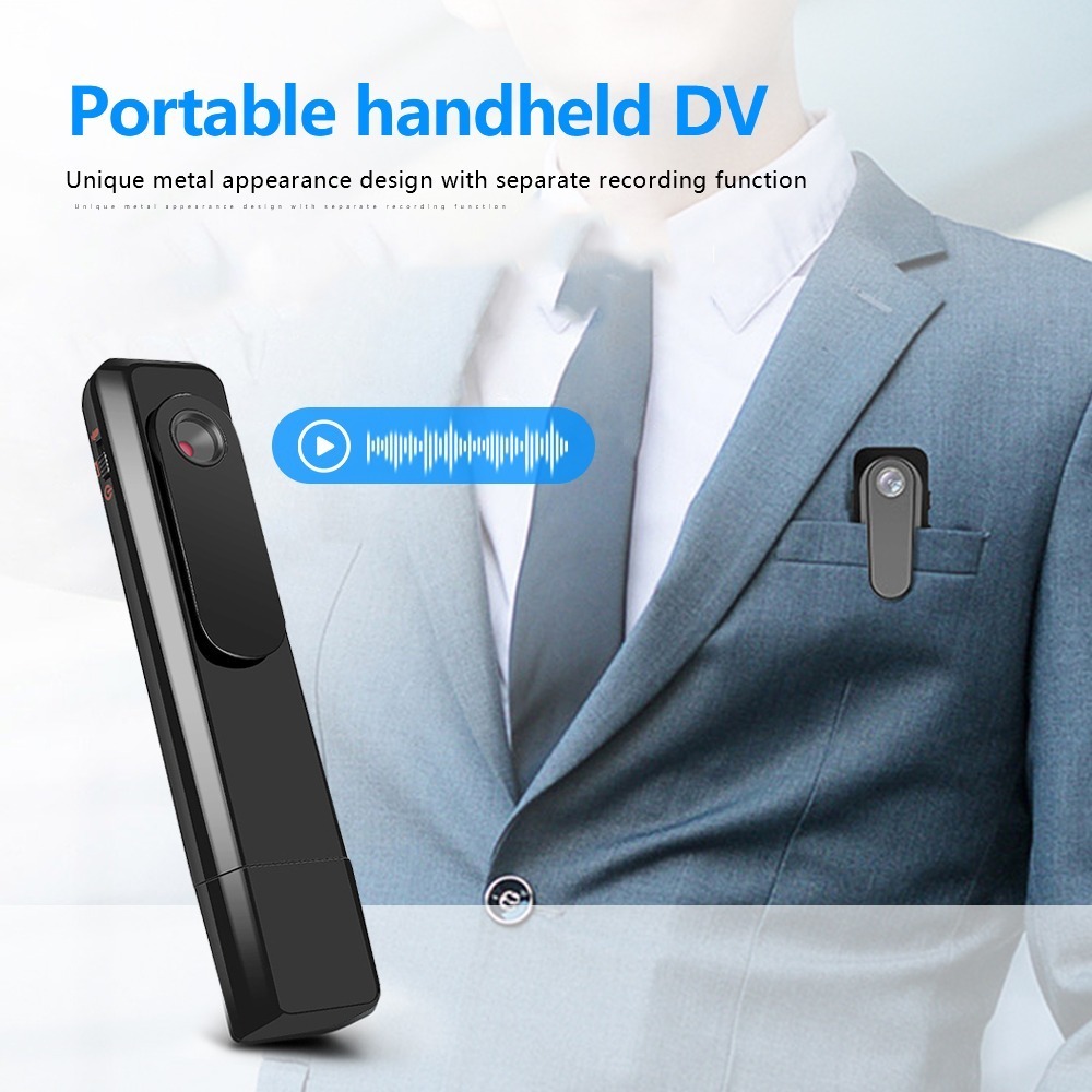 Gravação De Vídeo Portátil Mini 1080p T008 Pocket Camera Hd - Imagem 7